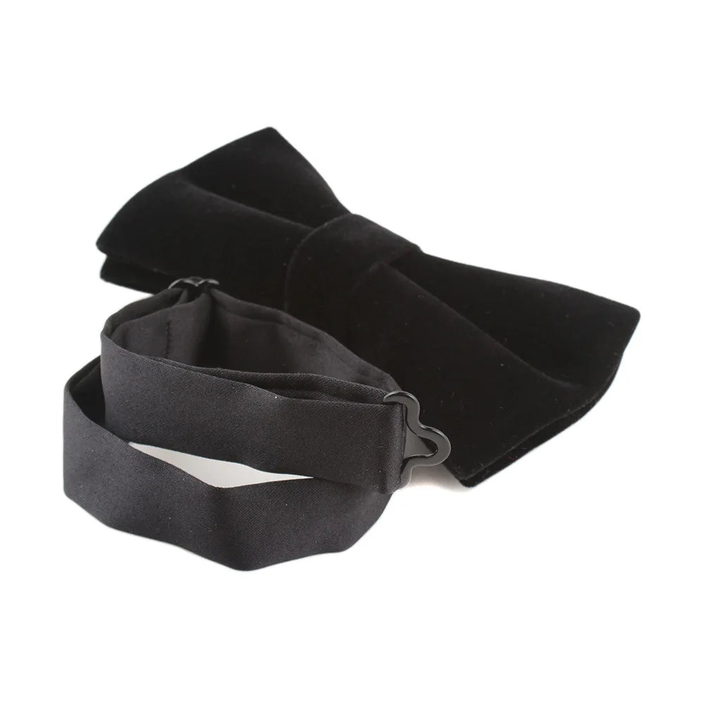 Nœud Papillon Mariage Velours Uni — vue 4