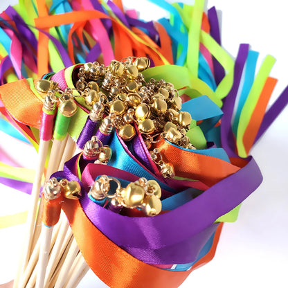 Baguettes ruban mariage multicolores