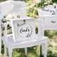 Urne mariage blanche eucalyptus à enveloppes