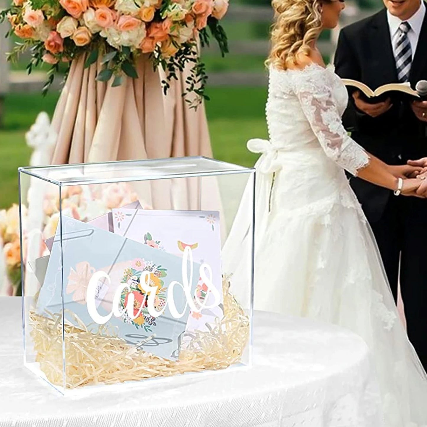 Urne Mariage Acrylique Boîte à Enveloppes