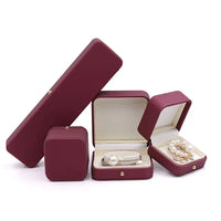Écrin alliance cuir bordeaux fermoir doré