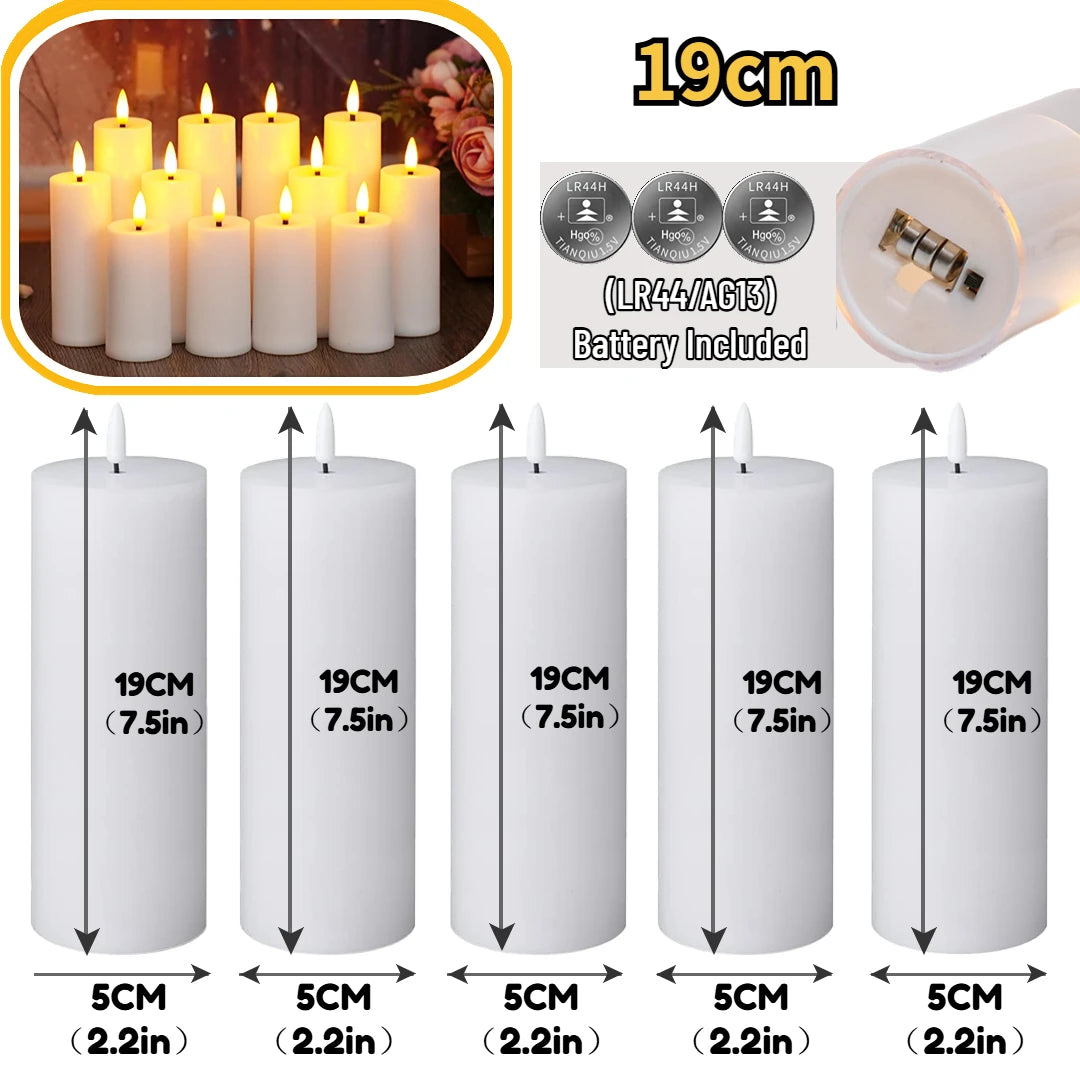 Bougies LED Piliers Mariage