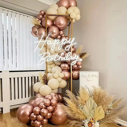Arche Ballon Mariage Rose Doré