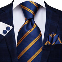 Coffret Cravate Mariage Homme avec Pochette et Manchettes — Modèle 3136