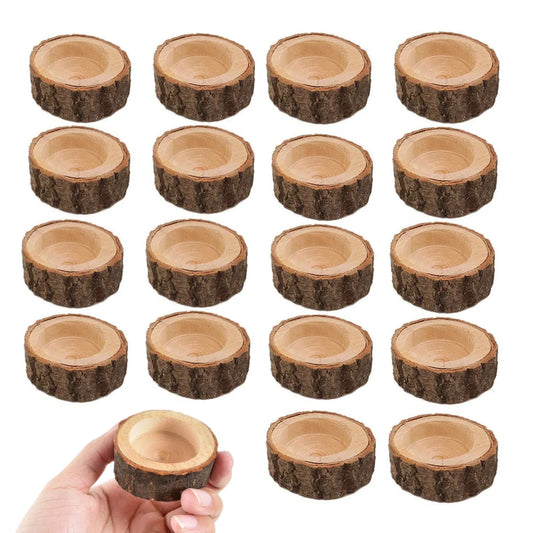 Bougeoirs en Bois Mariage