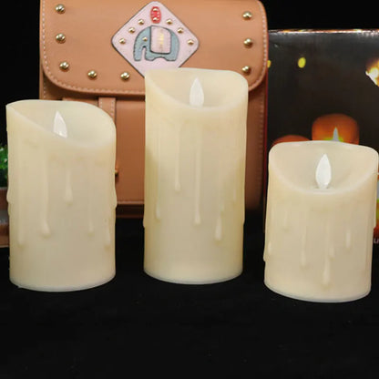 Bougies LED Flamme Réaliste Mariage