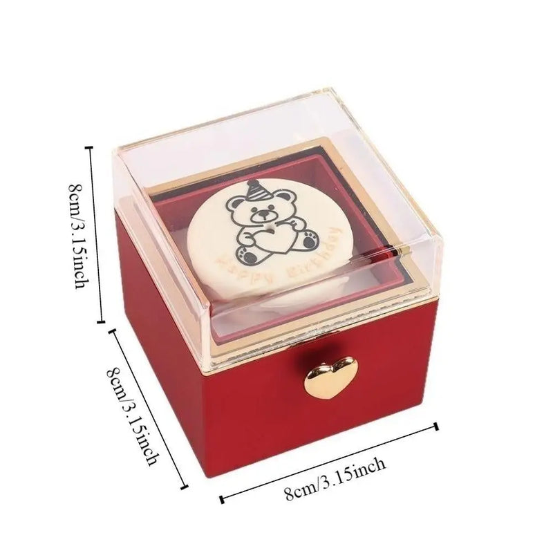 Boîte demande en mariage ourson rotative — vue 6