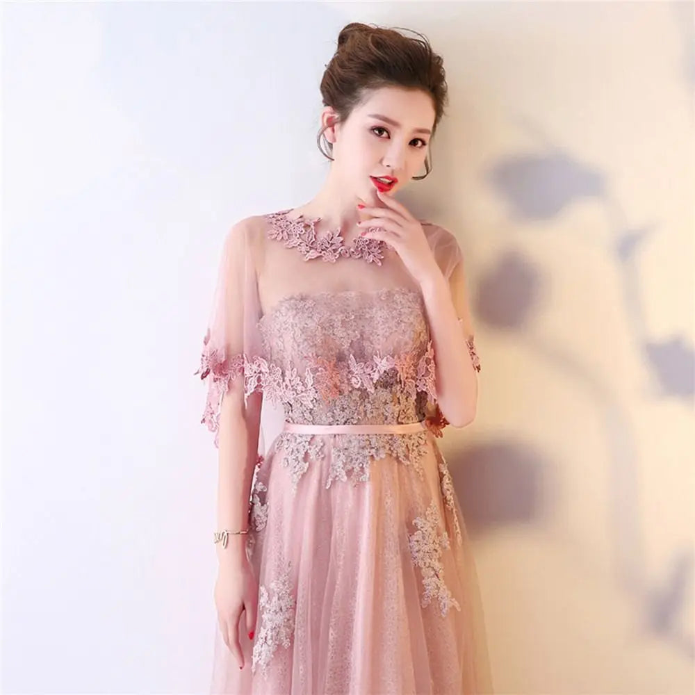 Étole Mariée Cape Tulle Dentelle Brodée