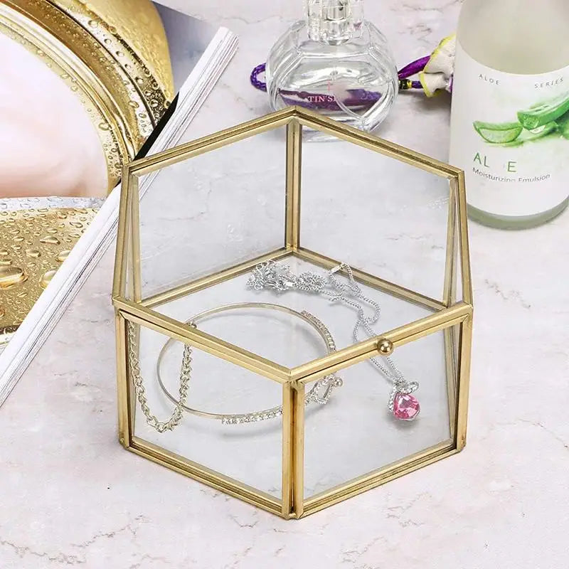 Écrin alliance hexagonal verre et cuivre — vue 5