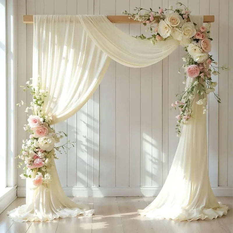 Panneau Voilage Arche Mariage Mousseline