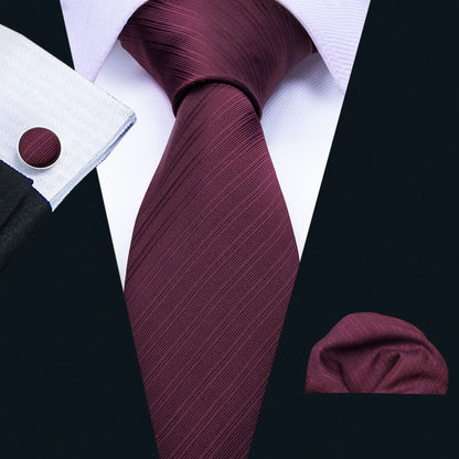 Cravate Mariage Homme Pochette et Manchettes — vue 11