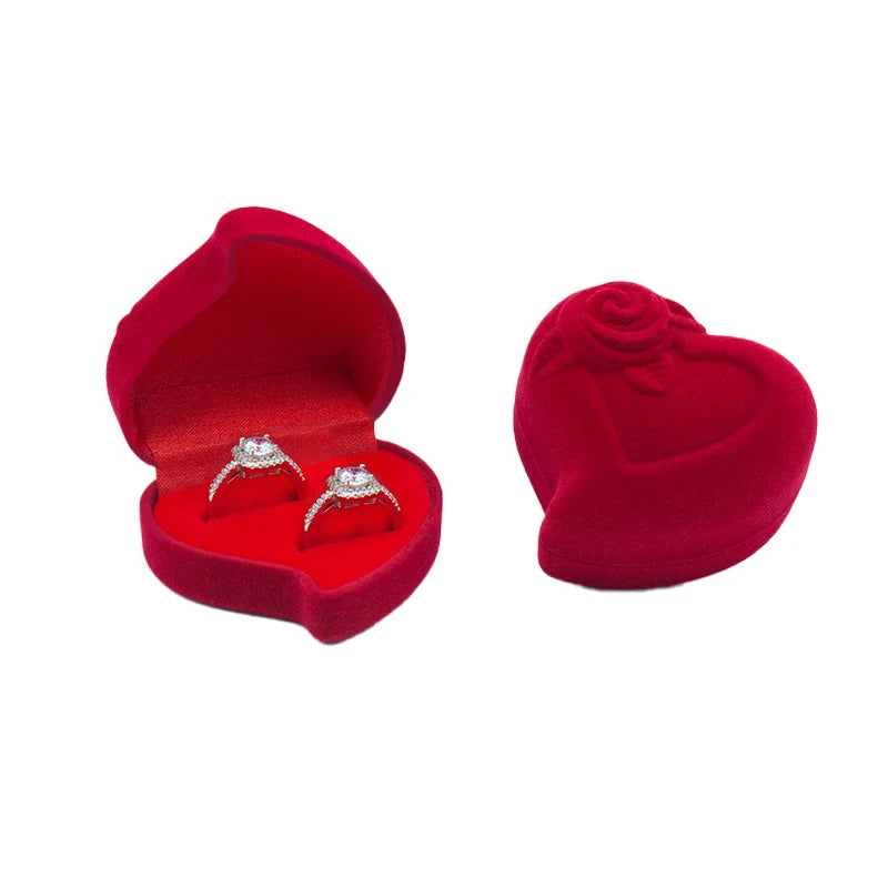 Écrin bague cœur rose en relief — vue 12