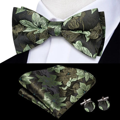 Coffret nœud papillon mariage homme vert