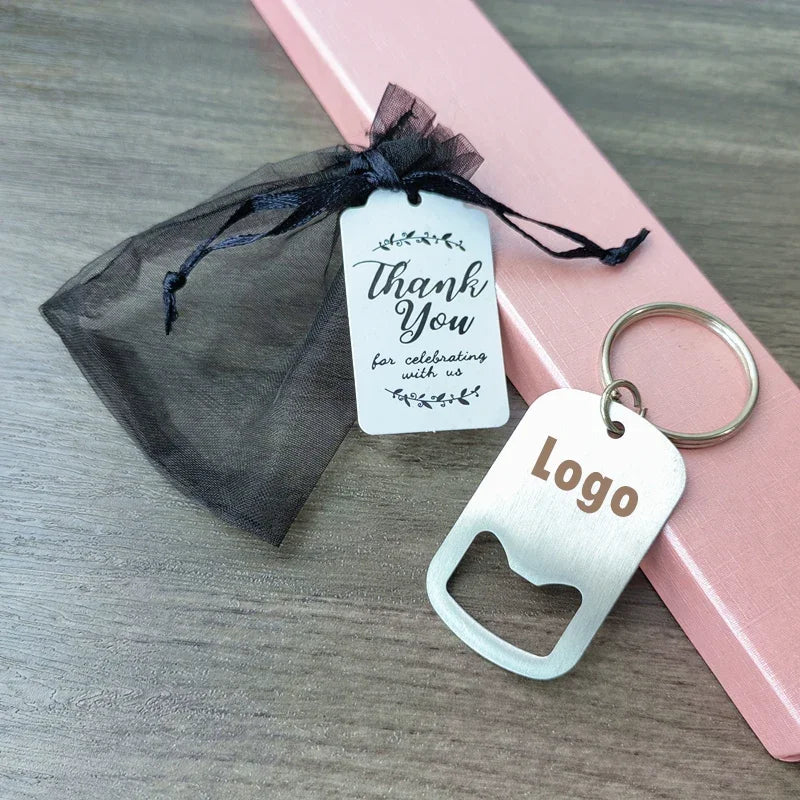 Cadeau Invité Mariage Porte-clés Décapsuleur Personnalisé