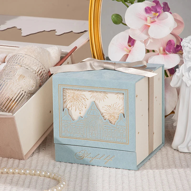 Coffret cadeau mariage avec carte de vœux