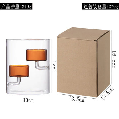 Bougeoir mariage en verre fait main — vue 9