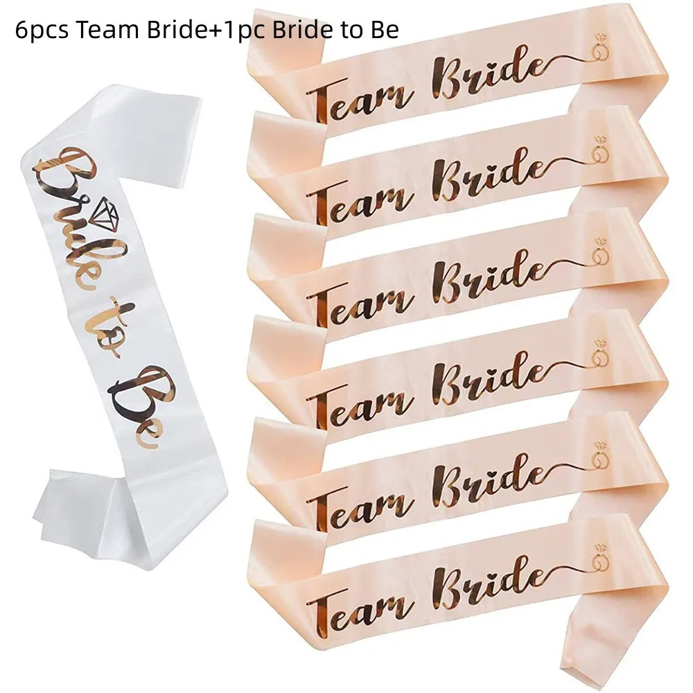 Écharpe EVJF Team Bride rose gold