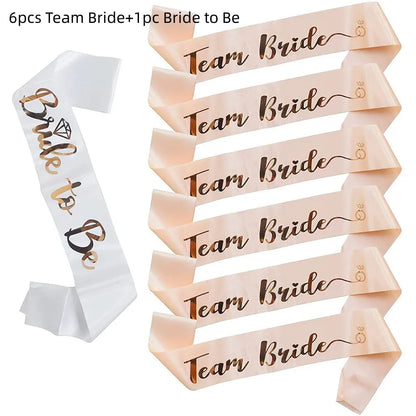 Écharpe EVJF Team Bride rose gold