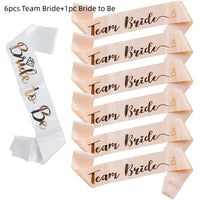 Écharpe EVJF Team Bride rose gold — Champagne