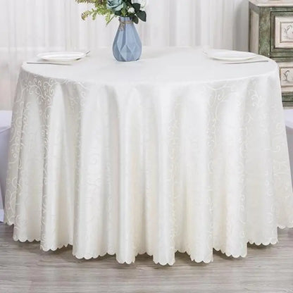 Nappe Ronde Jacquard Damassé Mariage