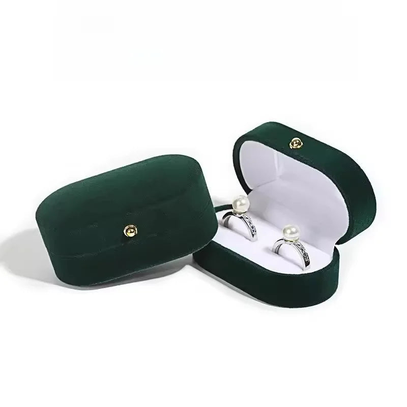 Boîte alliance velours ovale double — vue 11