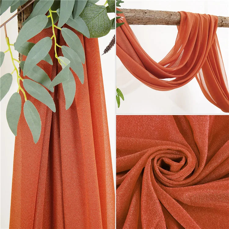 Voilage Arche Mariage Mousseline 12 Coloris