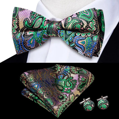 Coffret nœud papillon mariage homme vert