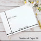 Livre d'Or Mariage Personnalisé Blanc ou Noir