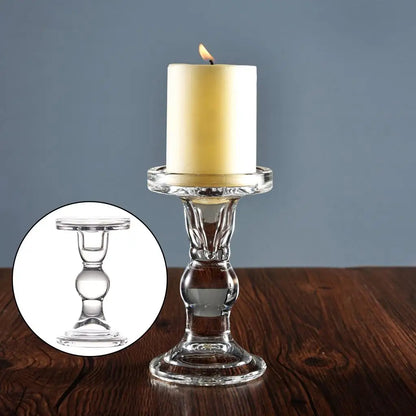 Bougeoir Mariage Verre Rétro Transparent — vue 9
