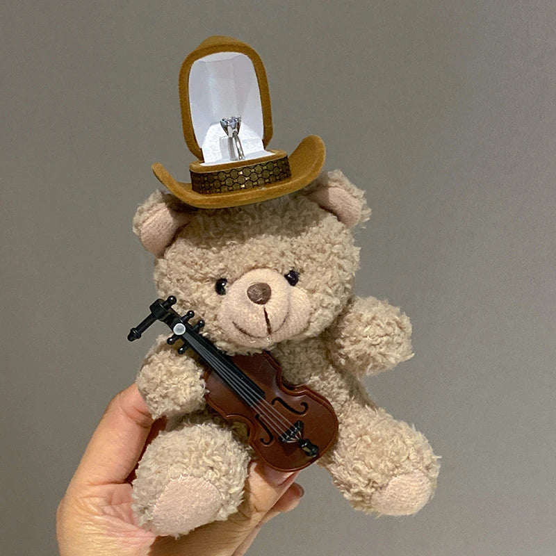 Écrin bague peluche ourson ou chien — vue 6