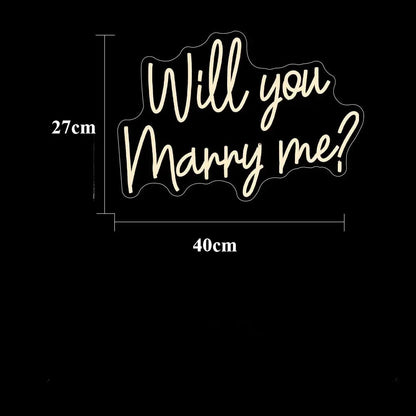 Néon LED Demande en Mariage — vue 3