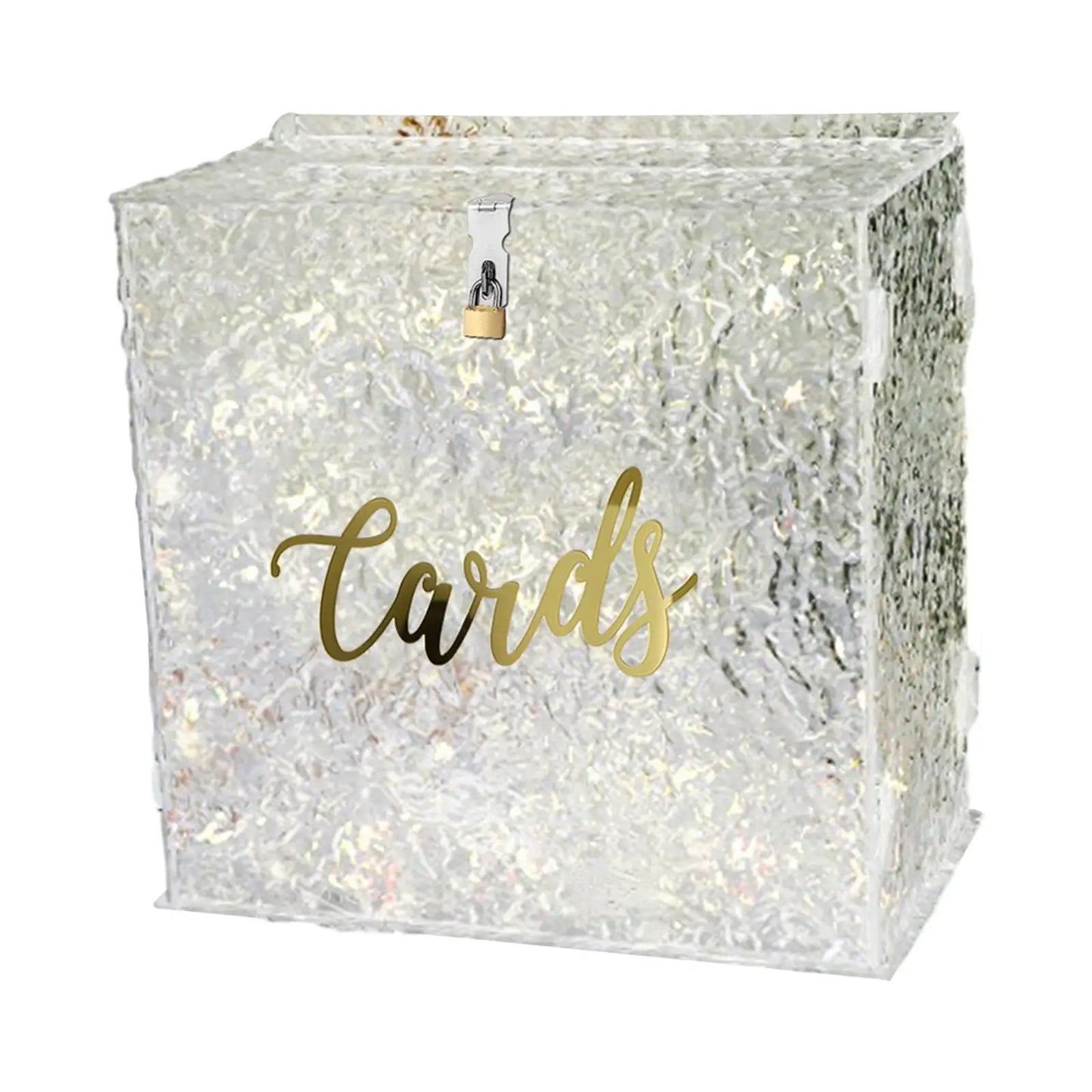 Urne mariage acrylique blanche ou irisée