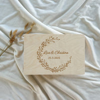 Boîte souvenir mariage bois personnalisée — vue 5
