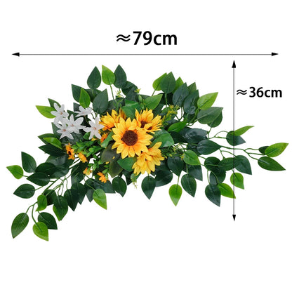 Guirlande Fleurs Artificielles Mariage Roses Eucalyptus — vue 10