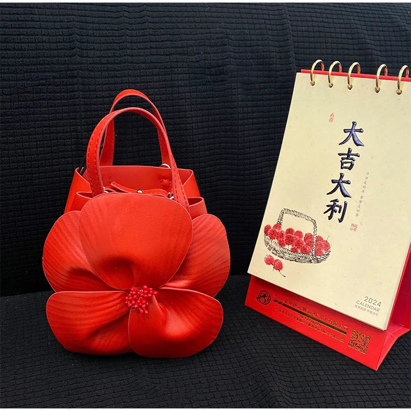 Sac à Main Fleuri Mariée