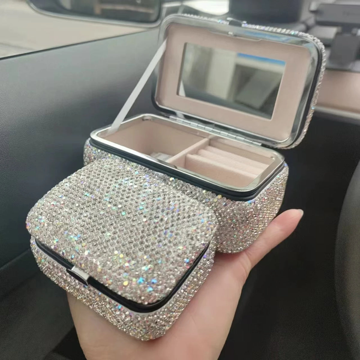 Coffret à Bijoux Strass Demoiselle d'Honneur