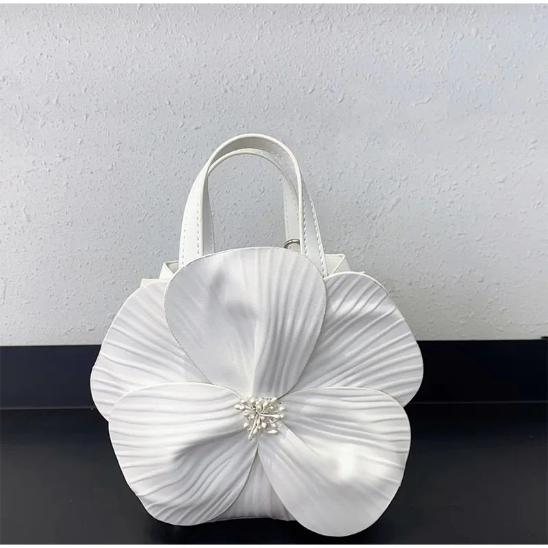 Sac à Main Fleuri Mariée