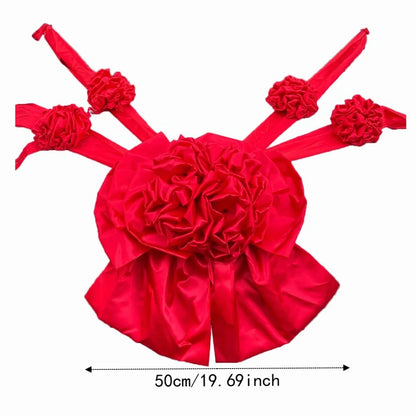 Décoration Voiture Mariage Rouge pour Capot — vue 6