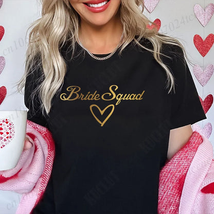 T-shirt EVJF Bride Squad à cœur