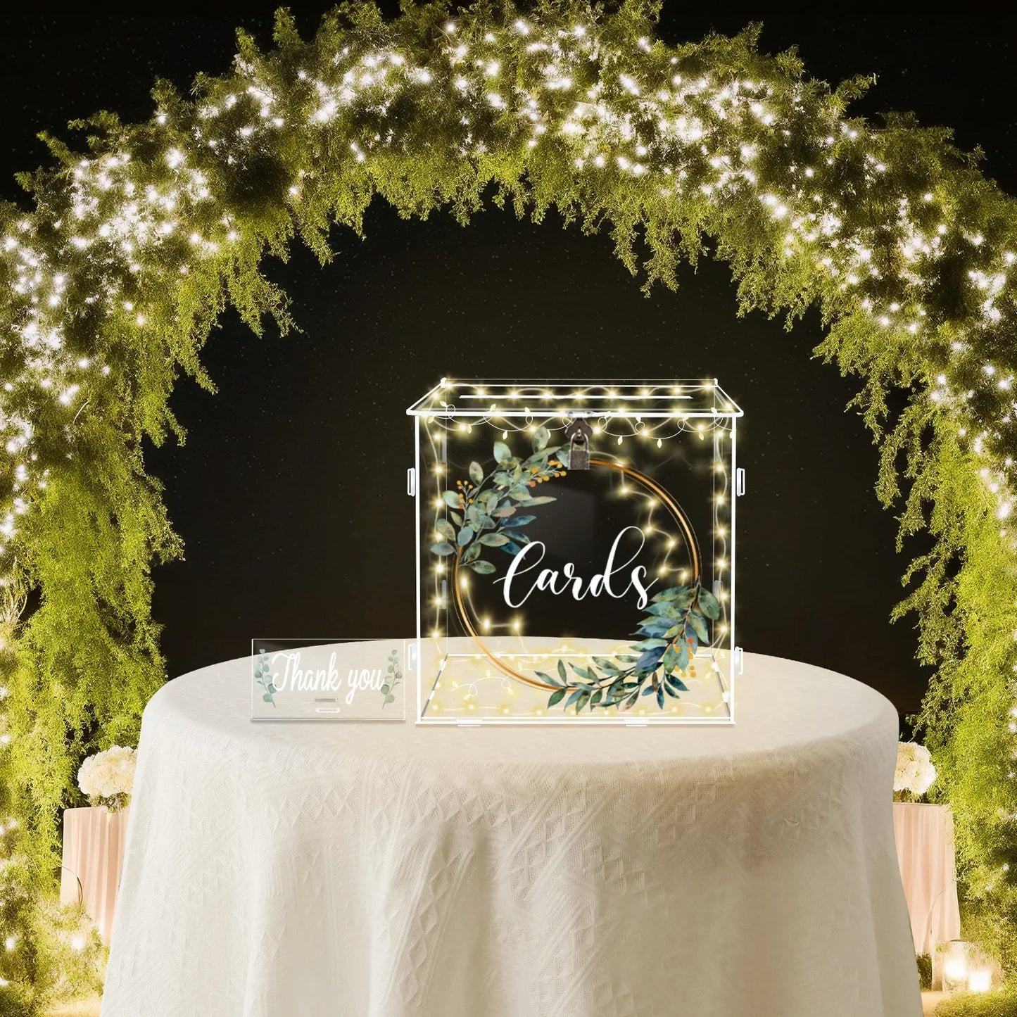 Urne Mariage Acrylique Transparente à Serrure