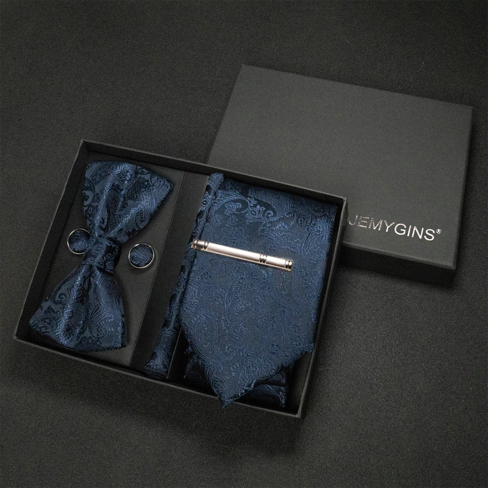 Coffret Cravate Mariage Motif Cachemire