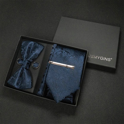 Coffret Cravate Mariage Motif Cachemire