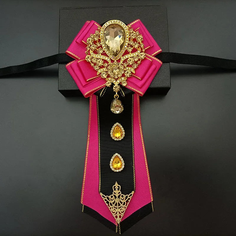 Nœud papillon mariage jabot bijou strass — vue 4