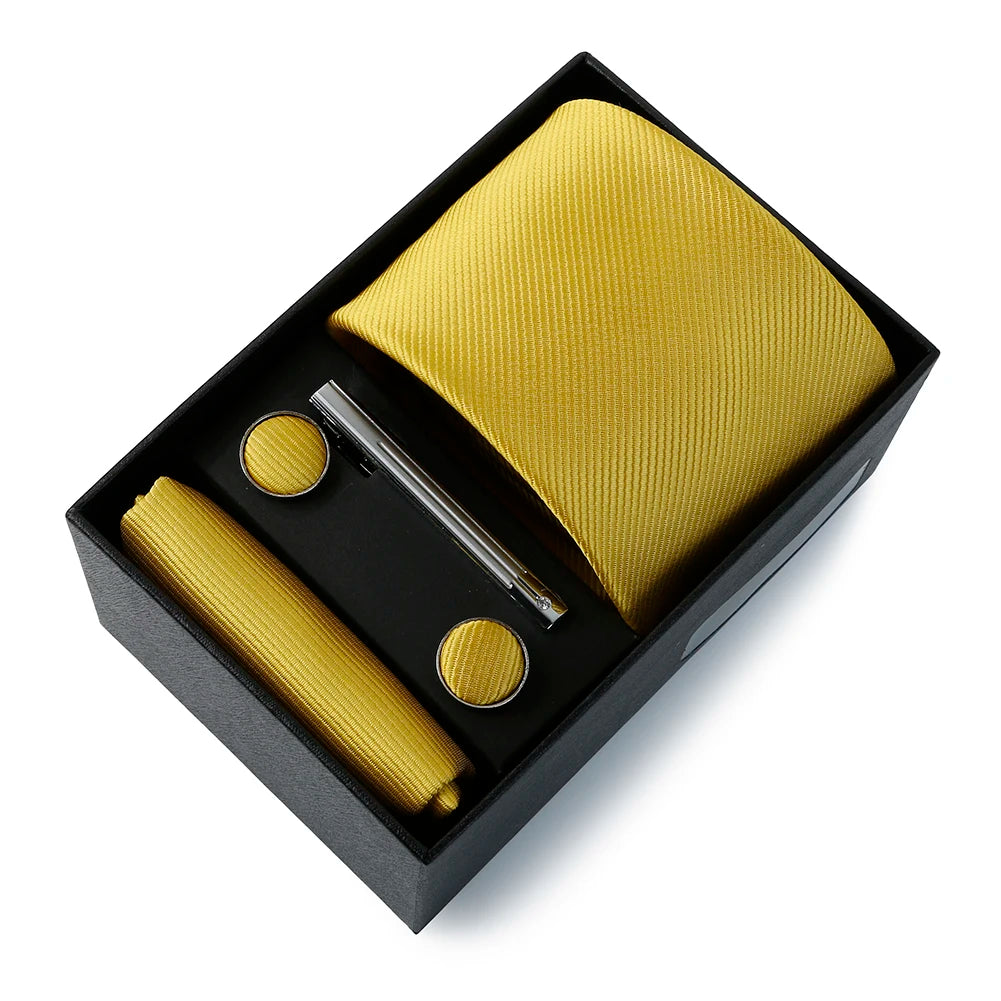 Coffret Cravate Mariage Unie avec Pince — vue 30