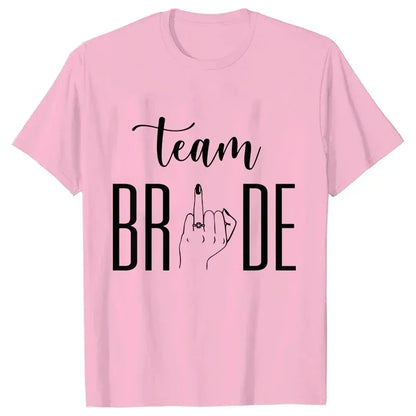 T-shirt EVJF Team Bride Doigt Bagué