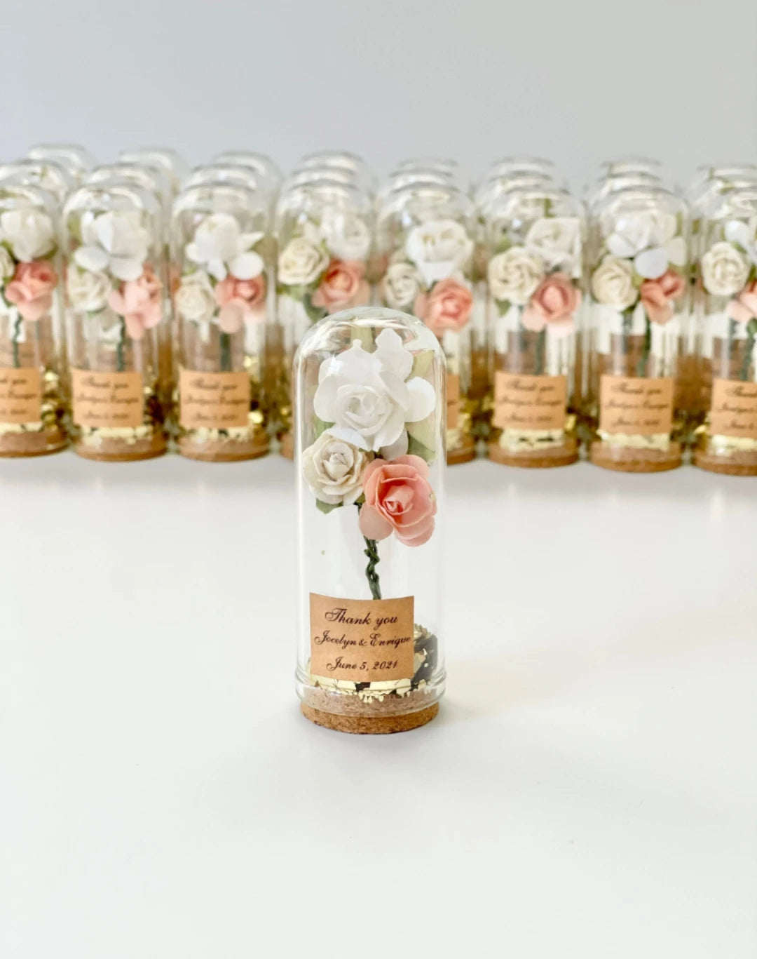 Mini cloche verre cadeau invité mariage — vue 3