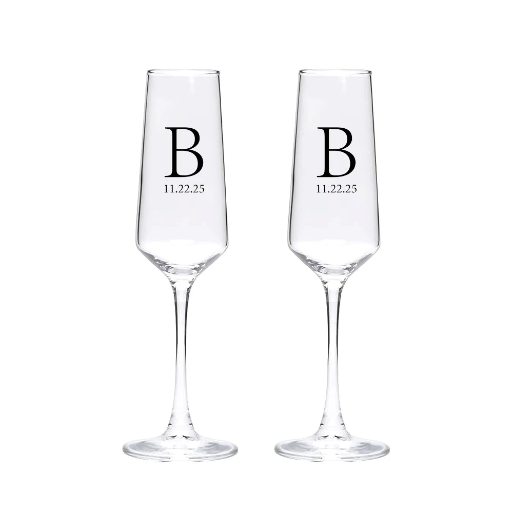 Flûte Champagne Mariage Gravée Personnalisée