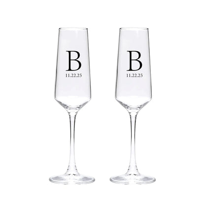 Flûte Champagne Mariage Gravée Personnalisée