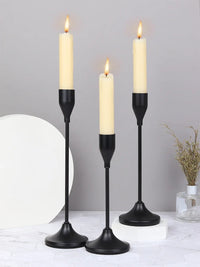 Bougeoir mariage lot de 3 chandeliers hauteurs graduées — vue 2