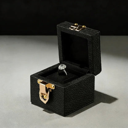 Boîte Alliance Cuir Luxe Doré